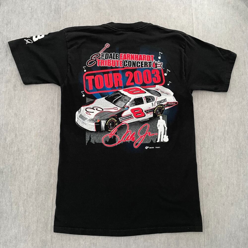 VINTAGE Dale Earnhardt Jr Shirt Adult Medium Black The Concert Tour 2003 Men Y2K